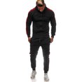 thumbnail image 2 of goowrom Man Zipper Hooded Sweatshirt+Running Jogging Pant Athletic Clothes, 2 of 7