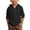 Black, variant on Boys Shirt Summer Hooded Beach Top Long Sleeve Button Down Breathable Solid Color Casual Wear for Youth Children