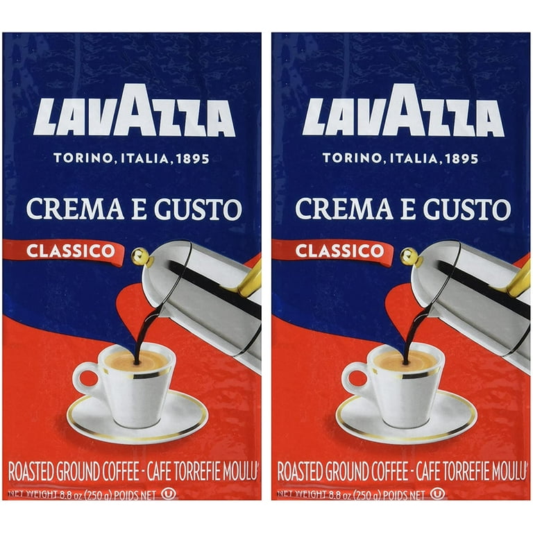 Crema e Gusto Classico Roast Ground Coffee by Lavazza - 8.8 oz