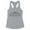 Heather Grey, variant on Skyline Bogota Colombia Tank Top Fitted Racerback Women's Large White