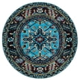 thumbnail image 2 of Safavieh Vintage Hamadan Dania Oriental Area Rug, Light Blue/Black, 6'7" x 6'7" Round, 2 of 10