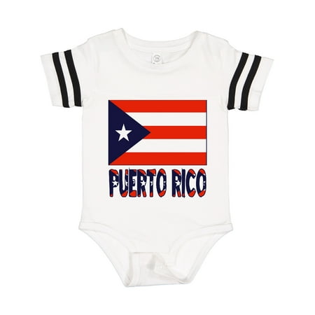 

Inktastic Puerto Rico Flag & Name Gift Baby Boy or Baby Girl Bodysuit