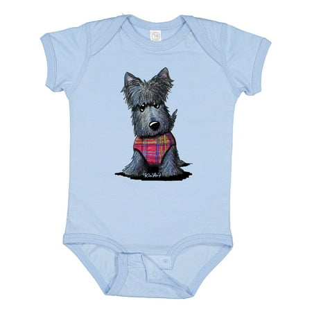 

Inktastic Scottie Dog in Plaid Gift Baby Boy or Baby Girl Bodysuit