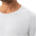 thumbnail image 4 of Mareep Hauts pour Hommes S-2TG Chemise Décontractée Unie à Manches Courtes Col Rond, 4 of 6