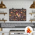 thumbnail image 4 of Renewold Stove Cover for Glass Stove Top Scratch Resistant Stove Top Cover Heat Resistant Mat Foldable Cooktop Cover Extra Kitchen Space, 29 x 21 Inch, Rooster Floral Colorful, 4 of 7