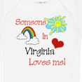 thumbnail image 4 of Inktastic Someone in Virginia Loves Me Boys or Girls Baby Bodysuit, 4 of 5