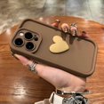 thumbnail image 2 of Bonita funda de teléfono 3D con corazón de amor para funda iphone 11, 13, 12, 14, 15 Max Pro, 15 Plus, protección de cámara de silicona a prueba de golpes, funda trasera de TPU suave, 2 of 5