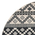 thumbnail image 5 of SAFAVIEH Veranda Luwig Southwestern Indoor/Outdoor Area Rug, 6'7" x 6'7" Round, Beige/Grey, 5 of 7