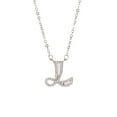 thumbnail image 2 of HYLLai Name Necklace for Women, Customizable Initial Pendant, Silver Plated Chain, Personalized Gift for Mom, Daughter, or Friend (L), 2 of 4