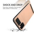 thumbnail image 4 of SOATUTO For iPhone 14 iPhone 14 Pro Max iPhone 14 Plus iPhone 14 Pro 2022 Wallet Case with Card Holders Slots Dual Layer Shockproof Hard PC Soft TPU Slide Flip Protective Case - iPhone 14 / Rose Gold, 4 of 7