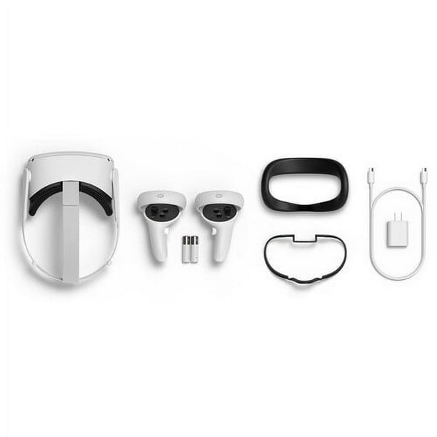 Oculus Quest 2 Advanced VR Headset 128GB Bundle with Batteries and
