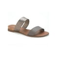 thumbnail image 1 of Sun + Stone Womens Easten Faux Leather Embossed Slide Sandals, 1 of 3