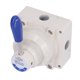 thumbnail image 4 of Pneumatic Hand Valve 3 Position 4 Way Aluminum Alloy Rotary Lever Air Flow Control Valves4HV430‑20, 4 of 5