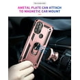 thumbnail image 3 of Hotpom Moto G Play 2023 Case, Military-Grade Shockproof Cover with 360° Rotating Kickstand - Rose Gold, 3 of 7