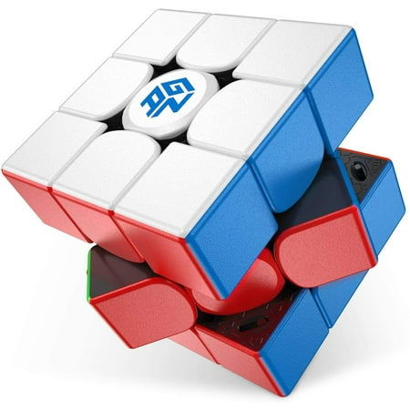 FFIY 11 M Pro, Cube de Vitesse Magnétique 3x3, Cube de Puzzle Magique Jouet  Cube Sans Autocollant Surface Givrée (Interne Noir)