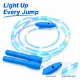 thumbnail image 2 of Light Up Jump Rope with 3-Speed Adjustable Settings, Sky Blue, for Student Exercise and Outdoor Play, 2 of 6