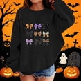 thumbnail image 2 of Taqqpue Kids Hoodies Halloween Graphic Print Long Sleeve Crew Neck Pullover Fleece Sweatshirt Fall Winter Cozy Tops for Boys Girls Size 1-12, 2 of 6