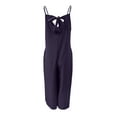 thumbnail image 3 of Franhais Women’s Long Jumpsuit, Casual Spaghetti Strap Solid Color Wide Leg Romper Pants Baggy Overalls, 3 of 4