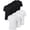 Black, Black, Black, White, White, White, variant on Boys Athletic Shirts, 6 Pack Dry Fit Short Sleeve Boys T-Shirts, Basketball Baseball Soccer Tee, Kids Youth & Teens, Quick-Dry and Moisture-Wicking, Sizes 2T-18/20