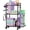 Black, variant on Multi-Functional Home Gym Storage Rack - Yoga Mat Storage Rack, Dumbbell Weight Rack & Workout Equipment Storage with Heavy-Duty Steel Construction for Gym Fitness Organizer