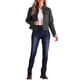 thumbnail image 2 of Chaqueta de cuero sintético para mujer INSPIRE CHIC con cuello de solapa, mangas largas y cremallera, color negro M, 2 of 6