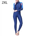 thumbnail image 2 of Trajes de neopreno de 3 mm Traje de buceo de cuerpo completo Pantalones largos de manga larga con cremallera trasera Traje de surf engrosado Transpirable Deportes Buceo Skins Mujer Negro XXL Inevent OD003705-13, 2 of 7