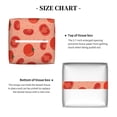 thumbnail image 5 of Kdxio Tomato Print Tissue Box Cover,Square Decorative PU Leather Facial Paper Case Organizer Holder Dispenser for Bathroom,Night Stands,Desk,Car 5.2''X5.2''X5.2'', 5 of 8