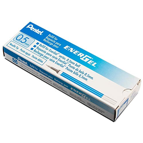 Pentel Refill Ink for EnerGel Liquid Gel Pen, 0.5mm, Needle Tip, Blue Ink, 1Pack (LRN5C