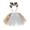 thumbnail image 2 of Toddler Girls Tutu Skirt Hairband Set Deer Dress up Halloween 3-4 Years, 2 of 7