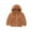 Brown, variant on Kids Jackets for Girls Boys Children's Fleece Hooded Wool Coat Sweater Zipper Shirt Casual Jacket