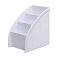 thumbnail image 2 of Deyuer Home Desktop Remote Control Storage Box Stationery Pen Holder Cosmetic Container,White, 2 of 7