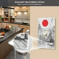 thumbnail image 5 of Yayeee Toggle Light Switch Wall Plate 1-Gang 4.5"x2.7" Home Decorative Outlet Cover, White Streets, 5 of 7