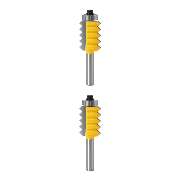 Riwesomey Vástago de 8 mm Junta de dedo Router Bit Fresa Tenon 0.3x1.18 pulgadas 0.3x1.18 pulgadas 2Conjunto