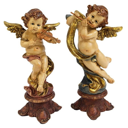 Design Toscano Italian Baroque-Style Musical Cherub Statues