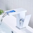 thumbnail image 1 of 1 Waterfall LED Bathroom Faucet - White, 1 of 5