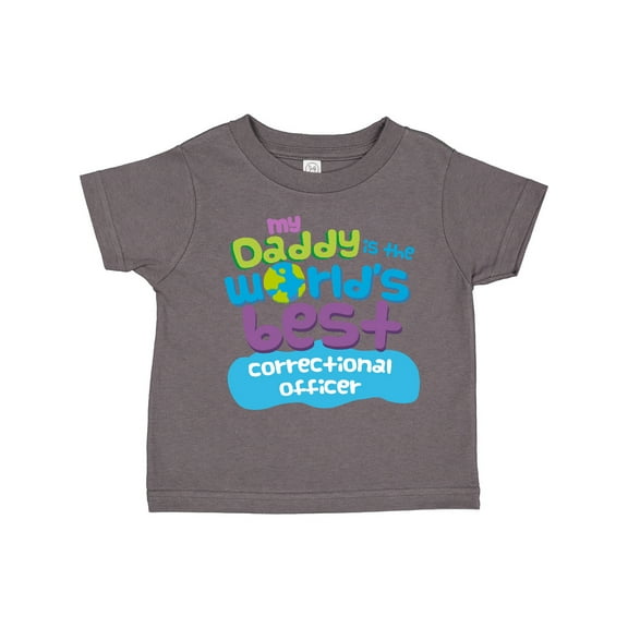 Inktastic Daddy Worlds Best Correctional Officer Boys or Girls Toddler T-Shirt