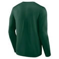 thumbnail image 3 of Men's Green Minnesota Wild Primary Logo Team Long Sleeve T-Shirt, 3 of 3
