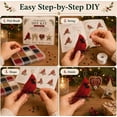 thumbnail image 2 of New 4-Piece 3D Beaded Christmas Ornament DIY Kit for Party Favors, Interactive Group Craft Game for Cozy Christmas Eve Celebrations (Winter Crystal), 2 of 6