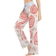 thumbnail image 3 of Women's Pajama Pants Pink Rose Comfy Stretch Sleepwear Essentials womens Lightweight Lounge Terry Pajama Pant, Large, 3 of 7