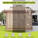thumbnail image 2 of 13x13 instant pop - up outdoor canopy tent con mosquito netting y 4 sandbags, ideal para para backyard, patio, y garden (khaki), 2 of 7
