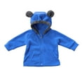 thumbnail image 2 of Huanglei Toddler Kids Baby Boys Girls Sweatshirt Jacket Outerwear Coat Fall Winter Zip Up Cute Bear Ears Hooded Warm Coat Outwear Long Sleeve Coat 2-3 Years, 2 of 4