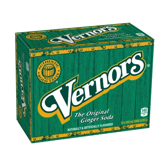 Vernors Ginger Soda—12 x 355 mL cans, 12x355mL