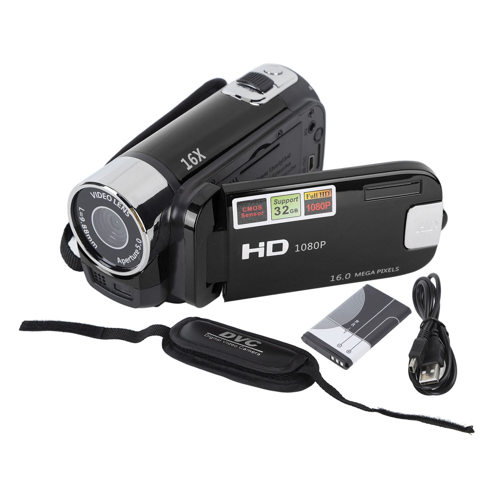HD Handheld Video Camcorder Digital Camcorder, 1080P 16MP DV