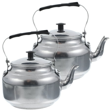 

Frcolor 2Pcs Aluminum Alloy Teapot Tea Kettle Household Stovetop Tea Pot Water Coffee Kettle