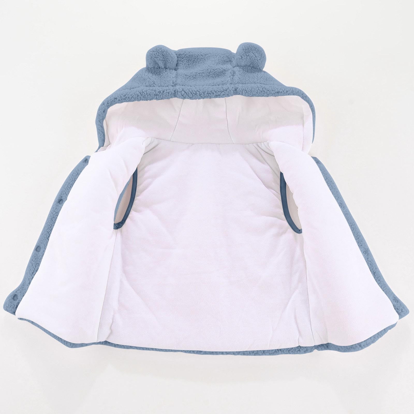 Gilet Polaire Sans Manches Bébé Fille - Chaud, Boutons-Pression, Poches - Taille 1 à 7 Ans (Beige/Rose)