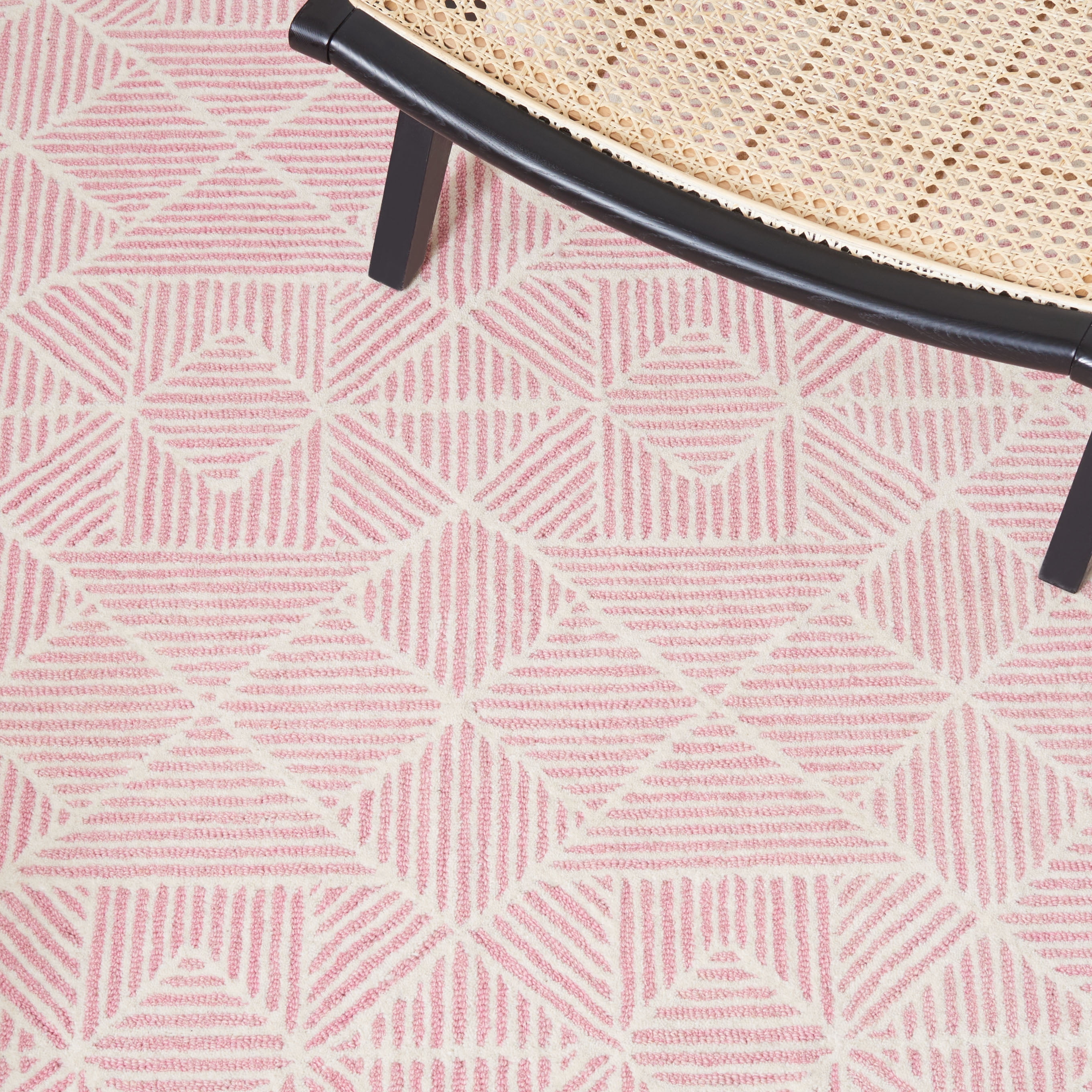 SAFAVIEH Abstract Brock Geometric Runner Rug, Pink/Ivory, 2'3" x 8'