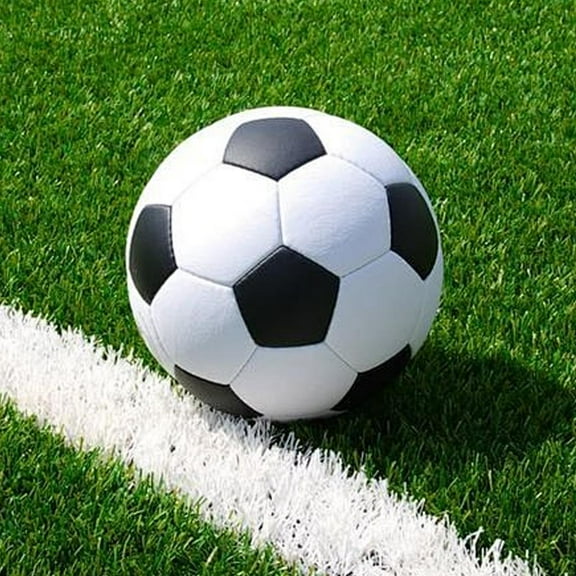 Size 5 PU Leather Soccer Ball – Classic Black & White Football for Training, Matches & Team Play