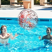 FELTECHELECTR Dazzling Effect Inflatable Volleyball for Beach and Pool 1 Set 15.72in