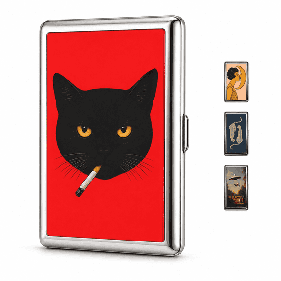 Card Holder Metal Wallet Vintage Case Tin Cardholder for Women Trinket Supply Box Credit Business Wallets for Men Cool Retro Style Pocket