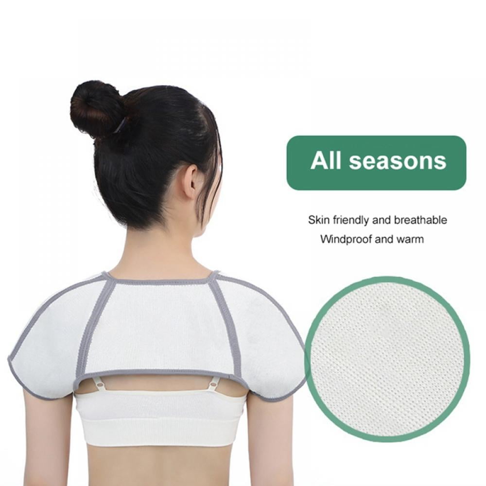 Shoulder Pad Massager for Pain Relief, Bamboo Carbon Fiber Fabric Moxa